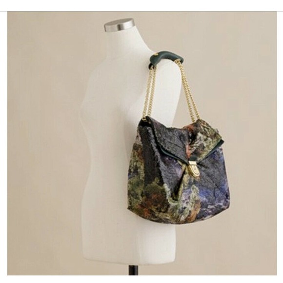 J.Crew Collection sequin Fanfare shoulder bag handbag purse - Picture 1 of 12